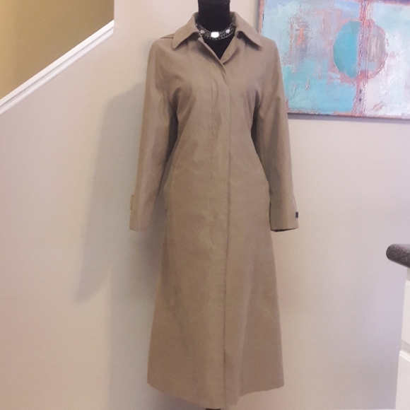 London Fog/Olive Brown/ Hooded/ Trench Coat - Picture 4 of 8